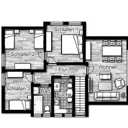 Apartmán Haus Tutje